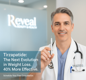 Tirzepatide dual-action GIP and GLP-1 weight loss injection at Reveal Beauty and Health